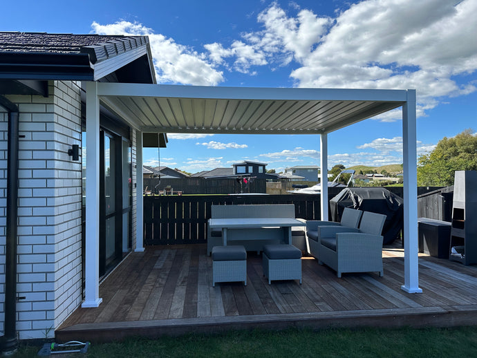 Installing louvered pergola on your deck this summer