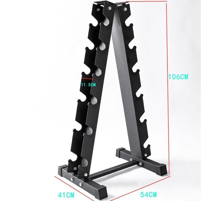 135KG Hex Dumbbells Combo with Rack