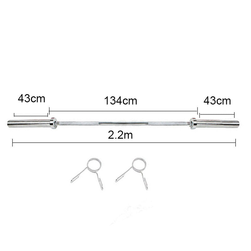 120KG Barbell Combo: 2.2m Olympic Bar 20KG+100KG Rubber Coating Plates - www.ezyliving.co.nz