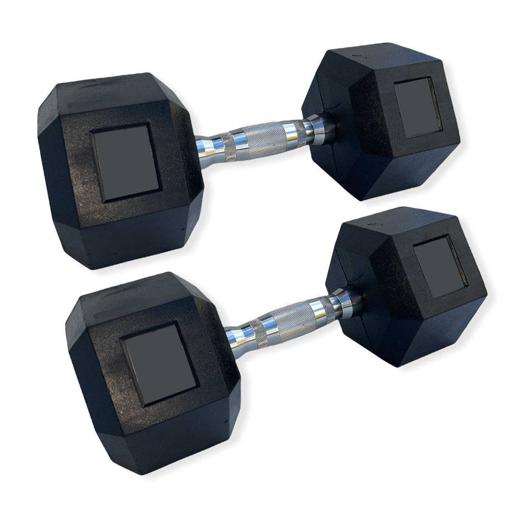 55KGX2 Hex Dumbbell (EZ211-22X2) A pair of 55KG - www.ezyliving.co.nz