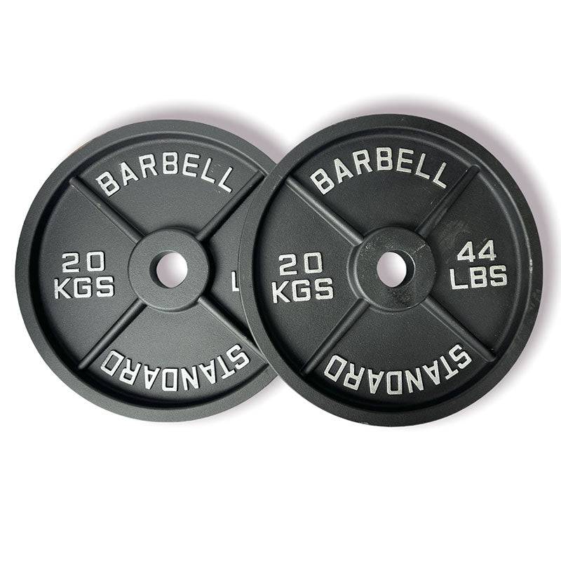 140KG Barbell Combo: 2.2m 700lbs Bar+120KG Cast Iron Plates - www.ezyliving.co.nz